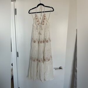 Free People Real Love Embroidered Maxi Dress